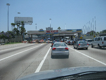 Border crossing baja california, mexico, Vicente Guerrero 